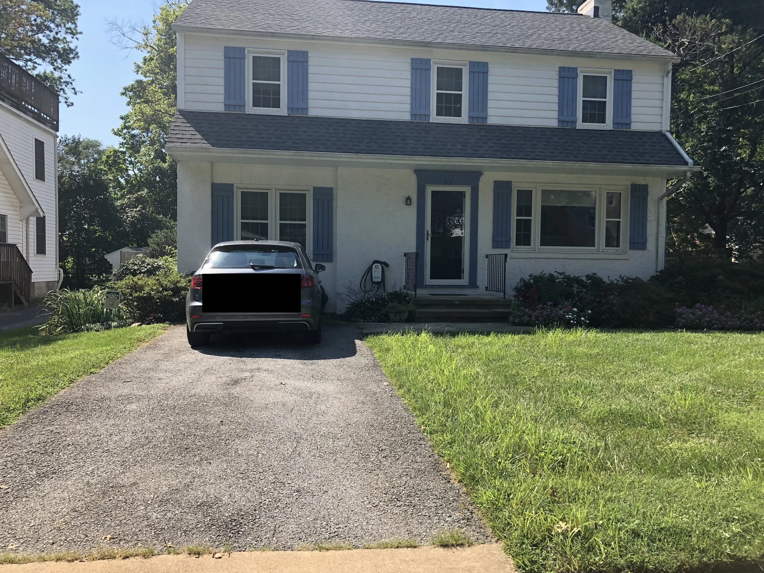 Post before pavement replacement and rain garden.jpg