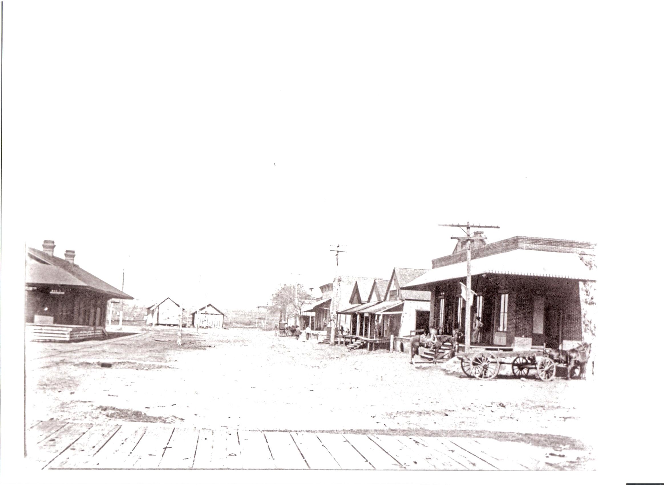 View of Railroad Street, Burton.