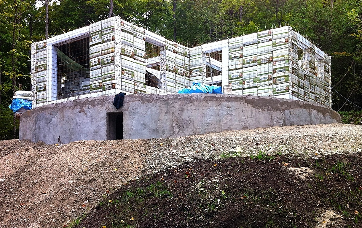 Bio-Cellulose Bale Construction built in Wakefield, QC