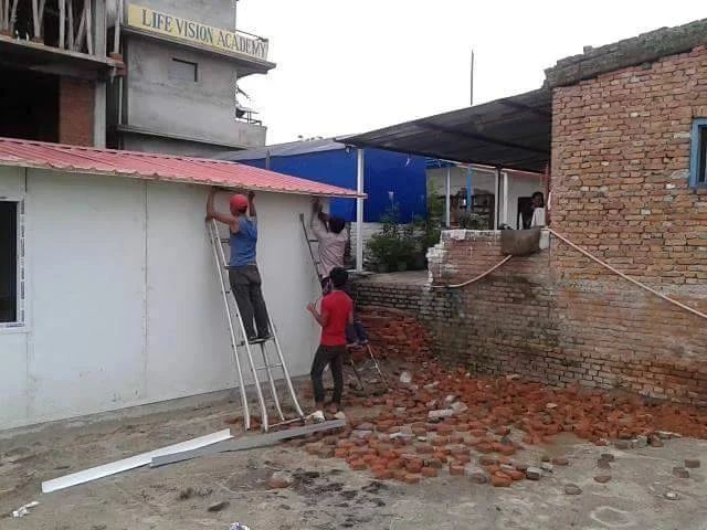 Our staff members helped us build our houses from the ground up.