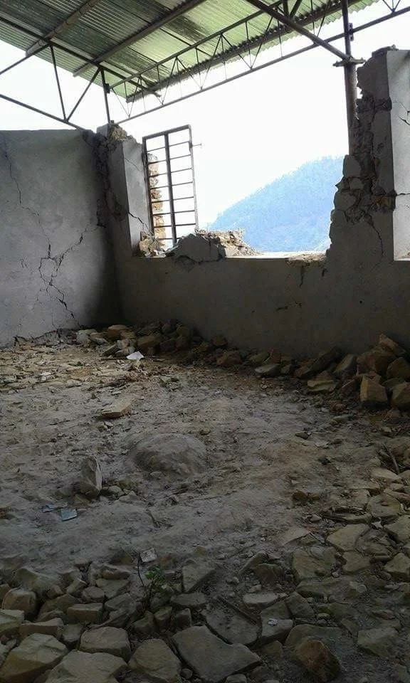 The Milan Primary school was completely destroyed, only a short time after it was first built.