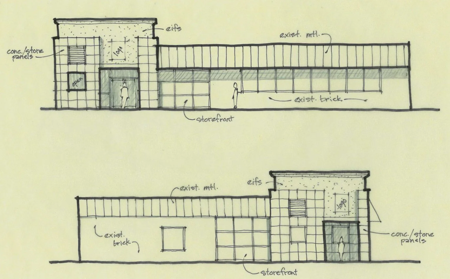 CONCEPTUAL ELEVATIONS SKETCH