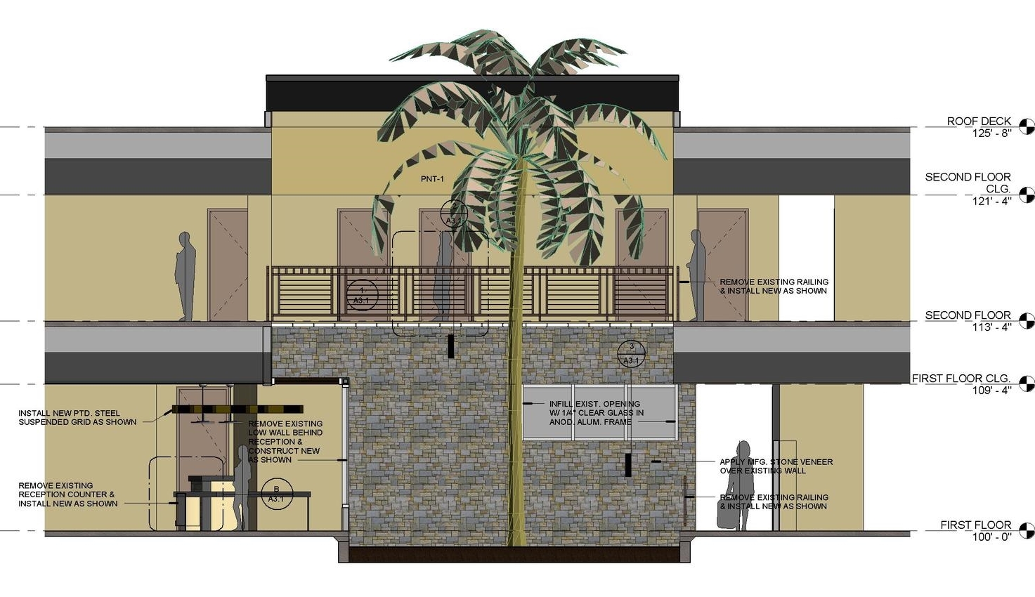 SECTION DRAWING @ ATRIUM