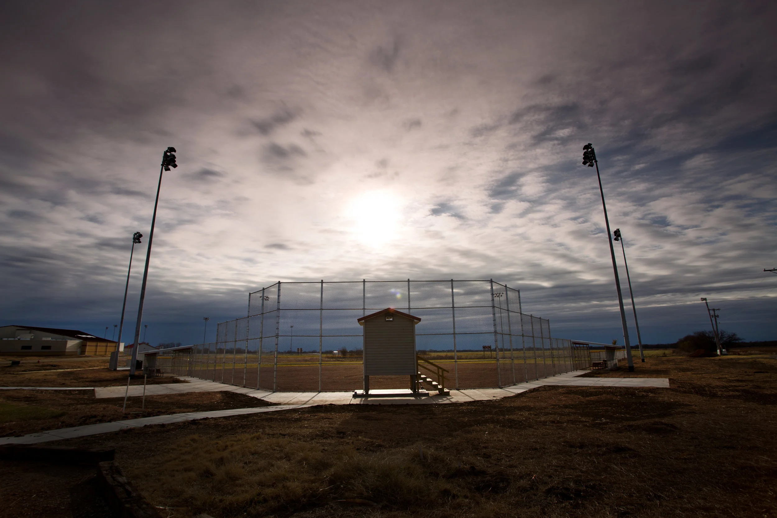 COMPLETED BASEBALL FIELD