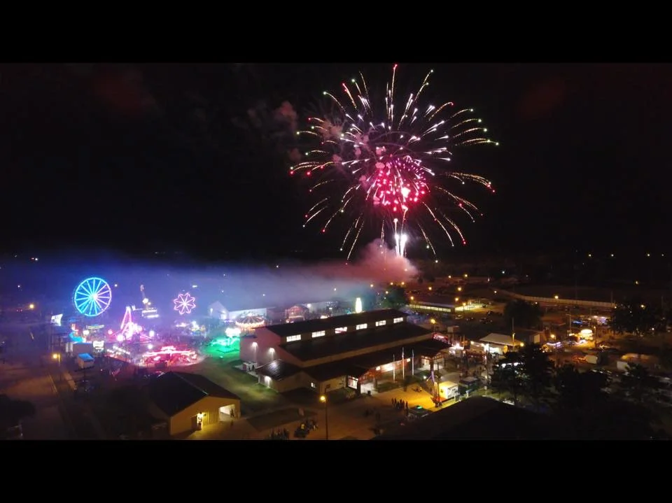 FIREWORKS OVER THE EXPO BUILDING