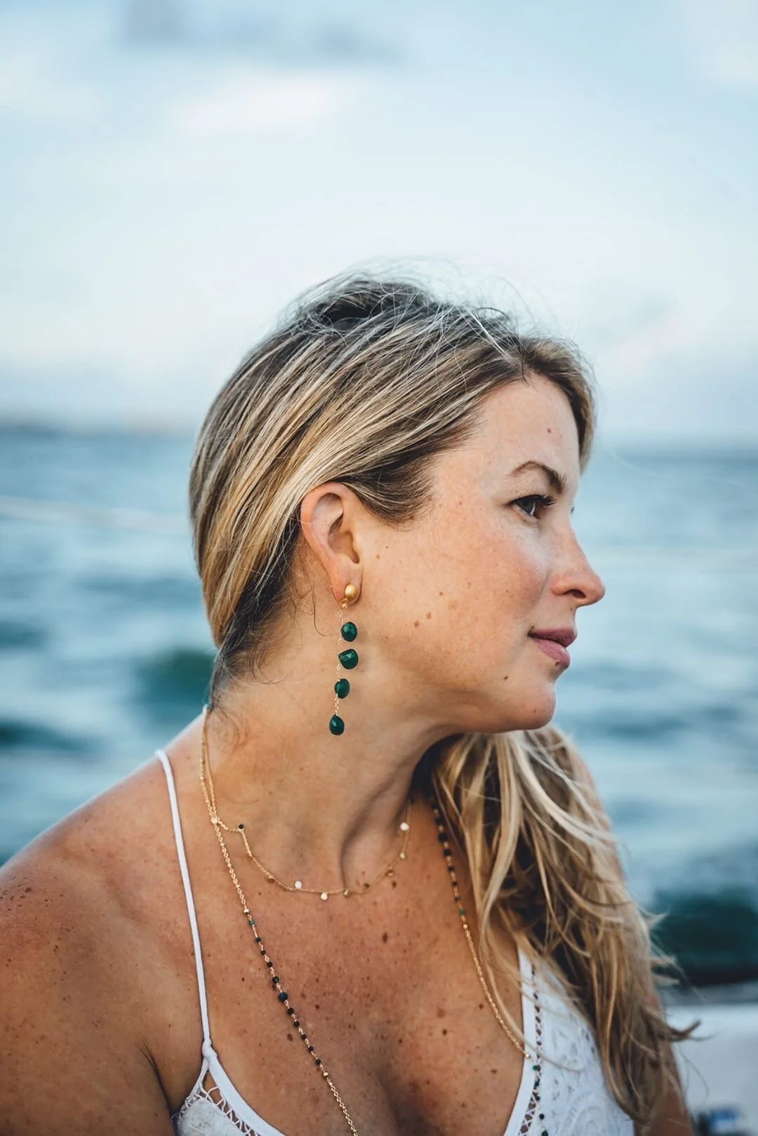 waterfall earrings green sail2.JPG