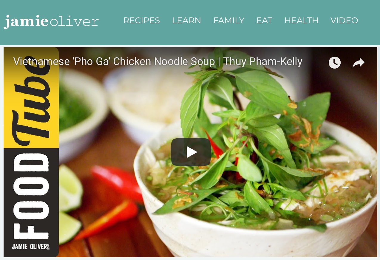 We're feature on Jamie Oliver's Food Tube! Head over now to watch Thuy cook up LVK classic, chicken pho. https://www.justonecookbook.com/travel/london-travel-guide-day-6/
