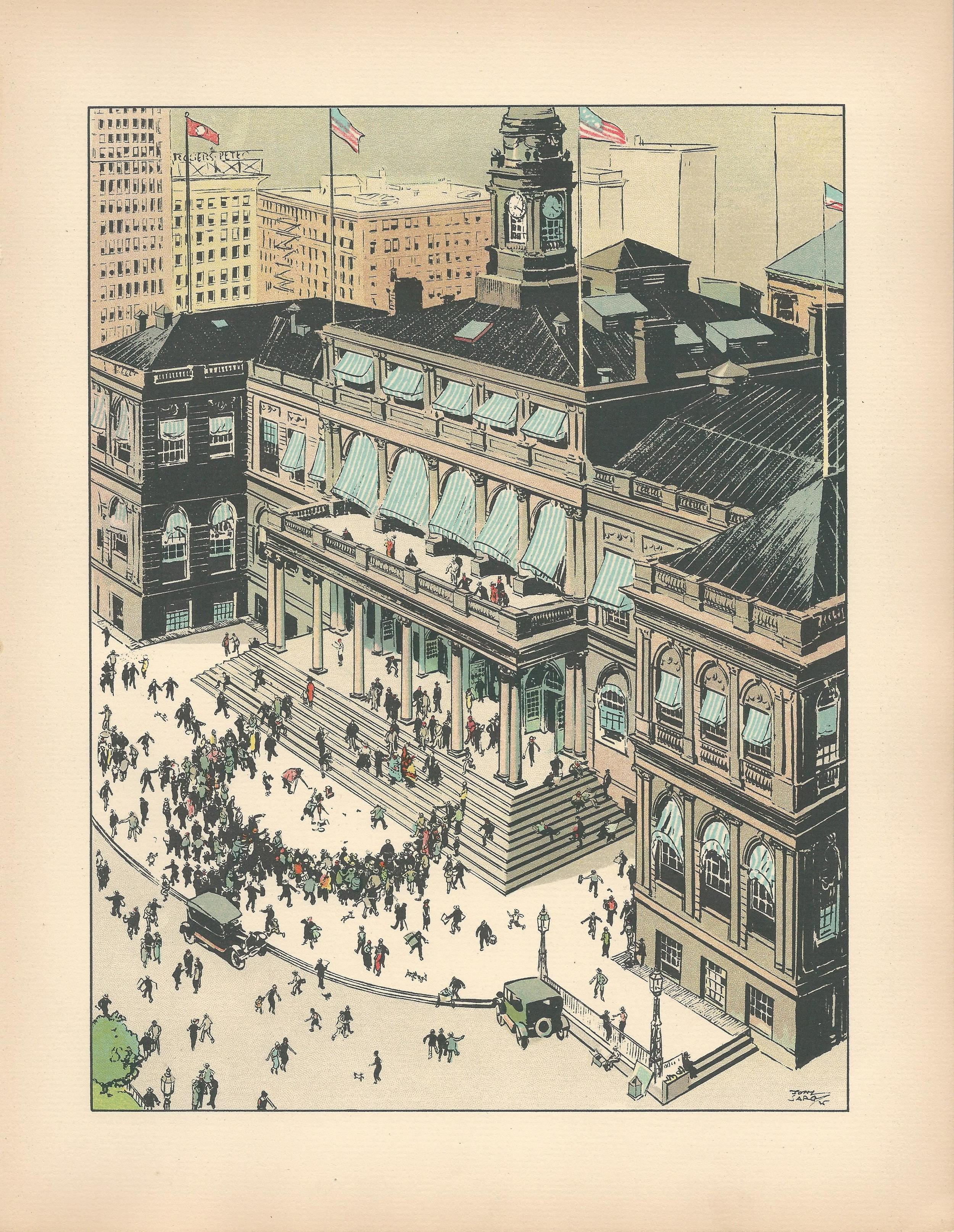 city hall tony sarg new york