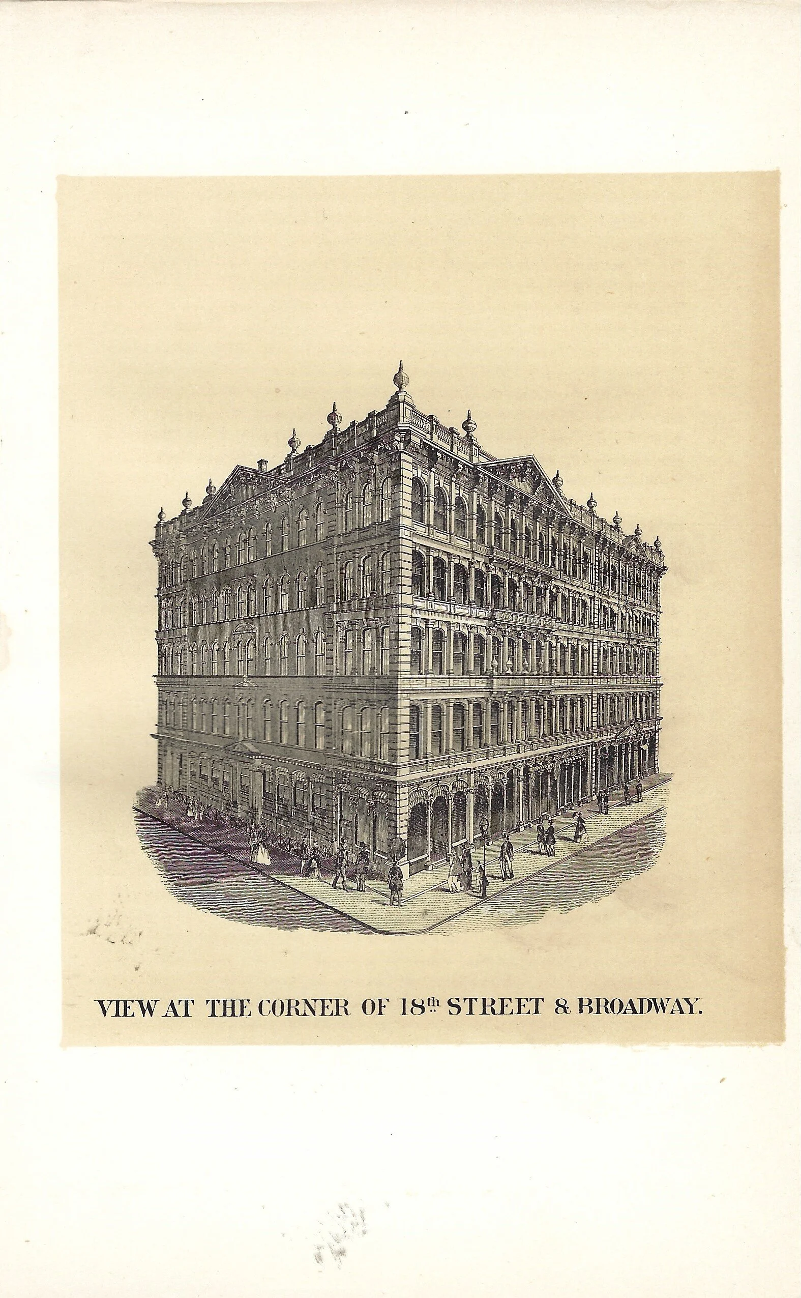 Broadway and 18th Street - Flatiron Neighborhood 1869