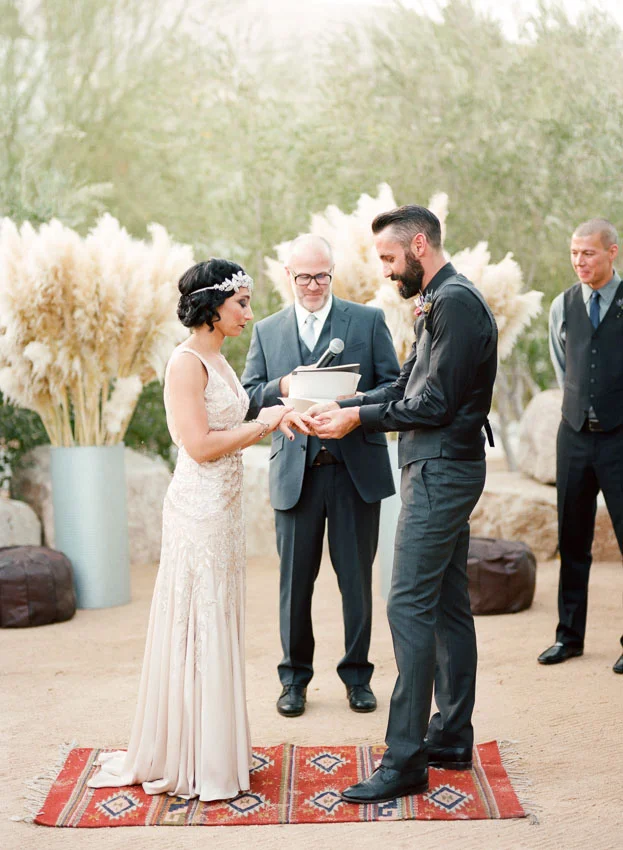Ace Hotel in Palm Springs wedding by Napa based Erin Hearts Cour