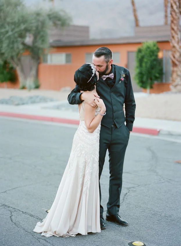 Ace Hotel in Palm Springs wedding by Napa based Erin Hearts Cour