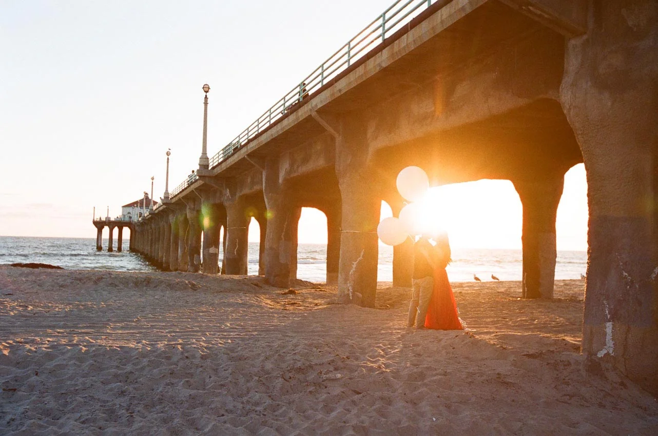 Los Angeles Engagement Session by Napa based Wedding Photographers: The de Jaureguis (formally Erin Hearts Court)