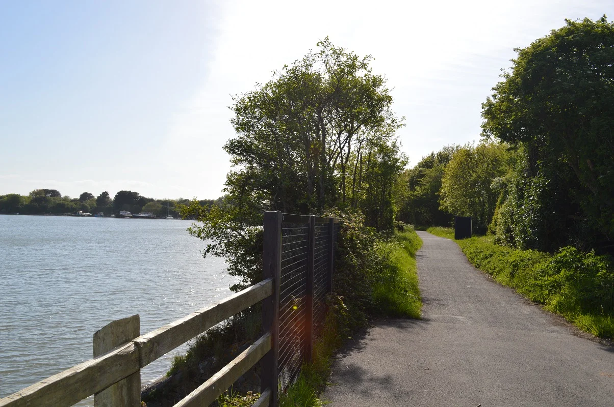 30 miles of off road cycle track on the Tarka Trail