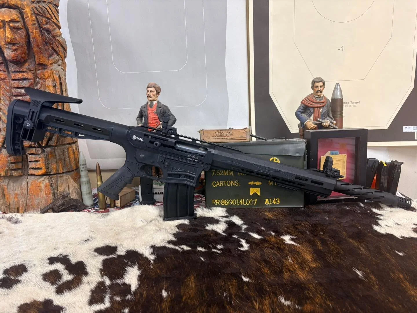 CITADEL BOSS-25 12GA AR-STYLE SHOTGUN
$289.95

Looking for a reliable tactical shotgun? We have this pre-owned Citadel Boss-25 12-gauge semi-automatic shotgun available. This AR-style platform features a 5-round capacity, flip-up sights, a muzzle bra