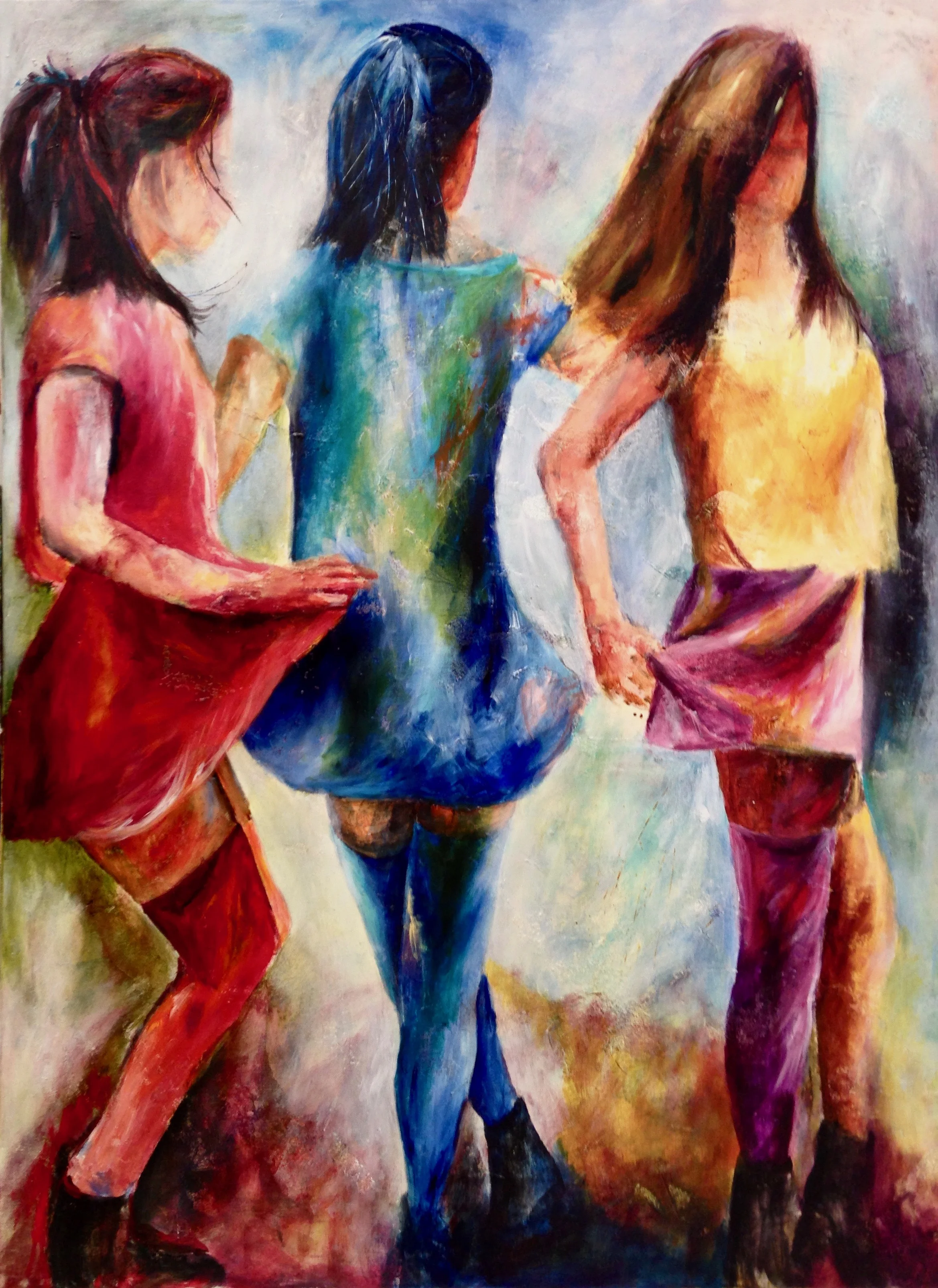 Short Skirts | 120 x 90 cm | Mixed Media on canvas | 2017 (option)