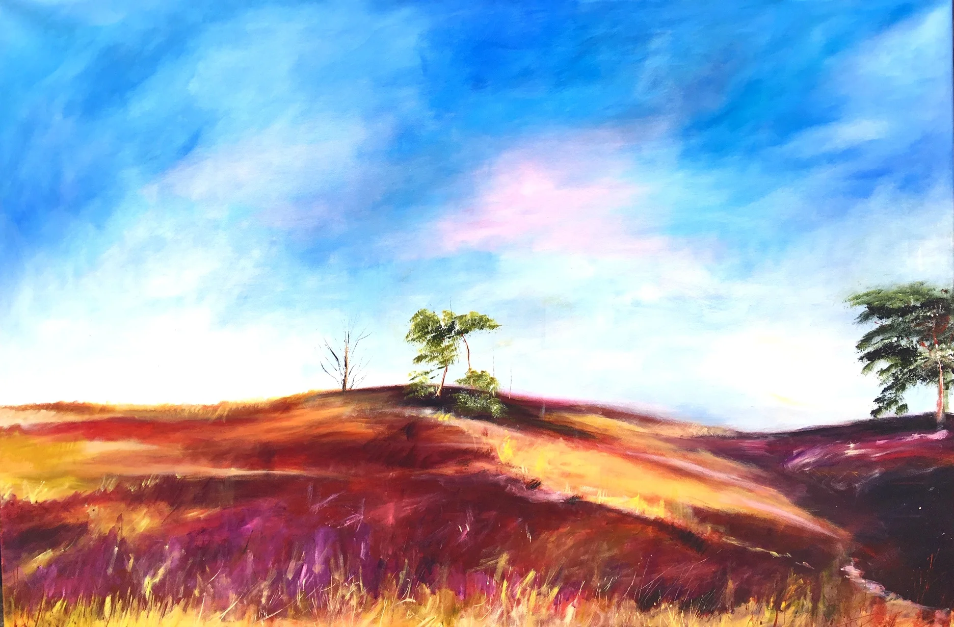 Zwolse Heide | 80m x 120 cm | Mixed media on canvas | 2019