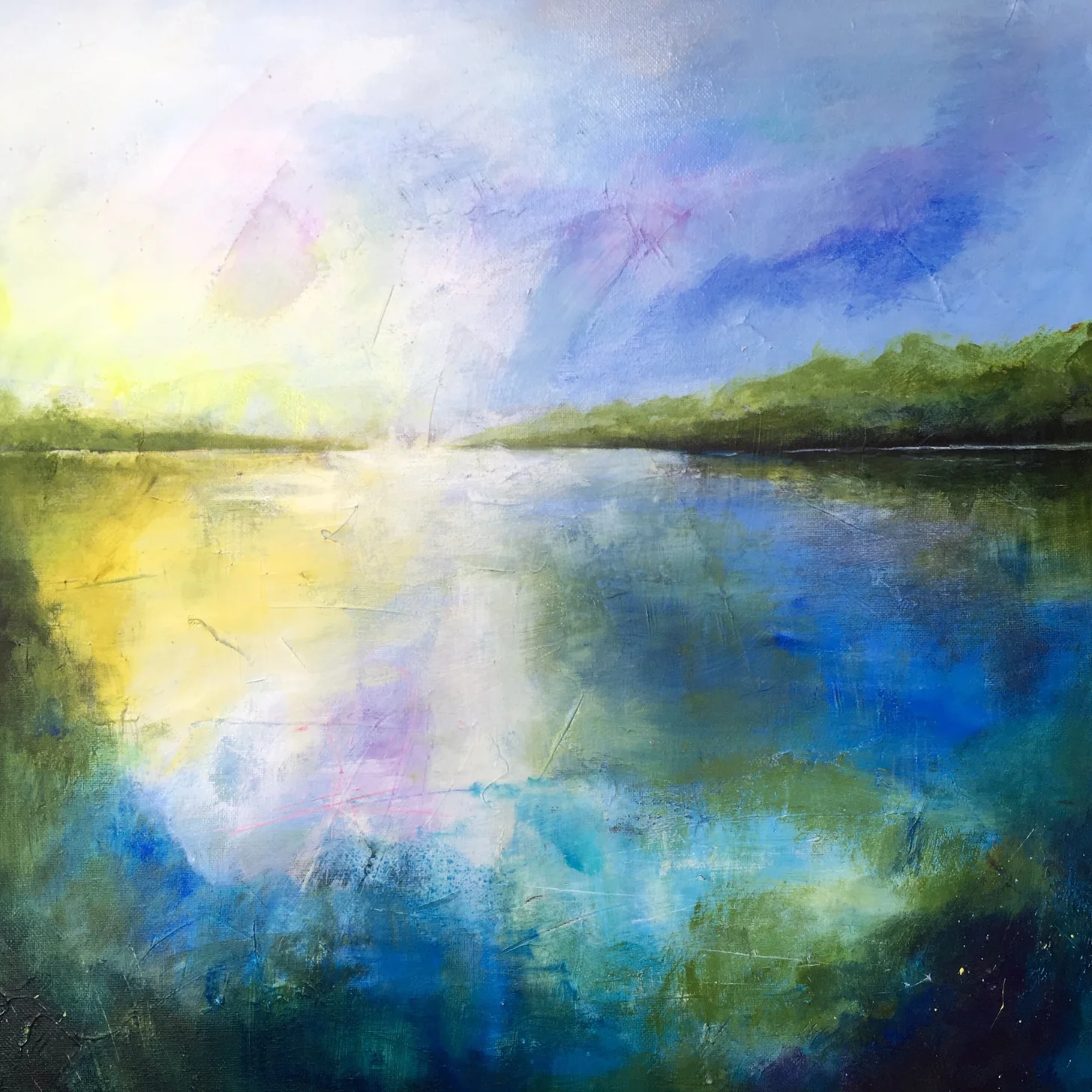 Breeze II l 50 x 50 cm 3D l Mixed Media on Canvas l 2019