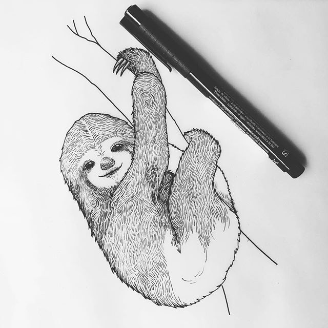 💤
-
My spirit animal 😅👌🏼
-
#art #drawing #inkdrawing #artistoninstagram #ATLartist #pointillism #stippling #linedrawing #blackandwhiteart #pen #penandink #dotworkers #dotwork #linework #sloth #slothdrawing
-
&copy; Rafaella Studart, 2019