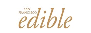 San Francisco Edible logo in tan