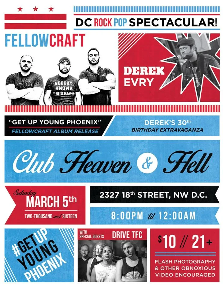 EPIC Album Release Show, March 5th; and Fellowcraft on the Radio/News!