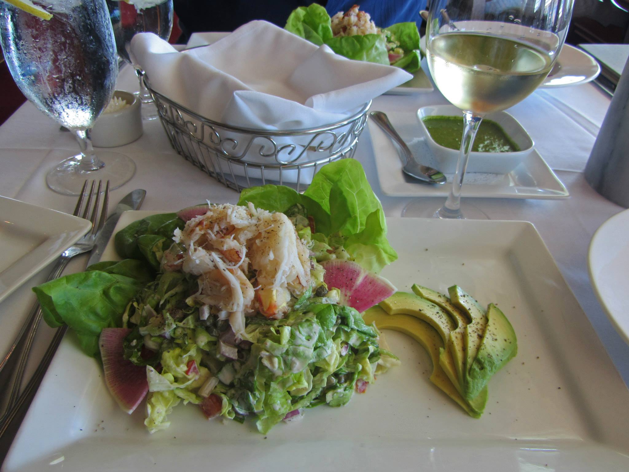 Chablis + Crab Louis with Oregon Dungeness crabmeat.