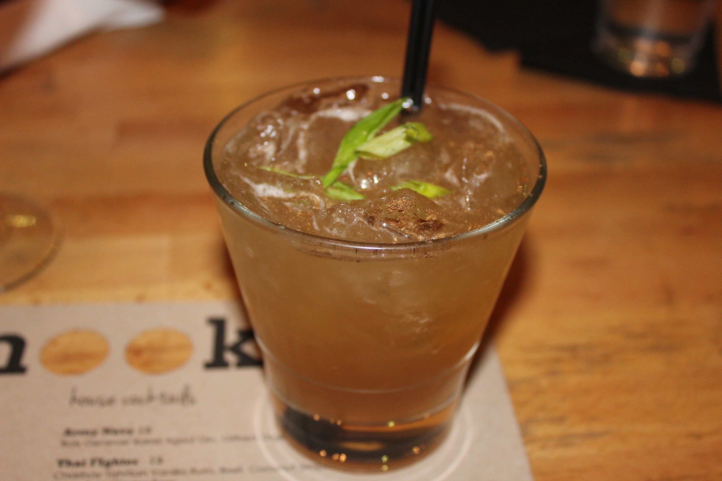Peking Duck (duck fat-infused Booker's Bourbon with Canton Ginger, five-spice simple syrup, lemon and lime)