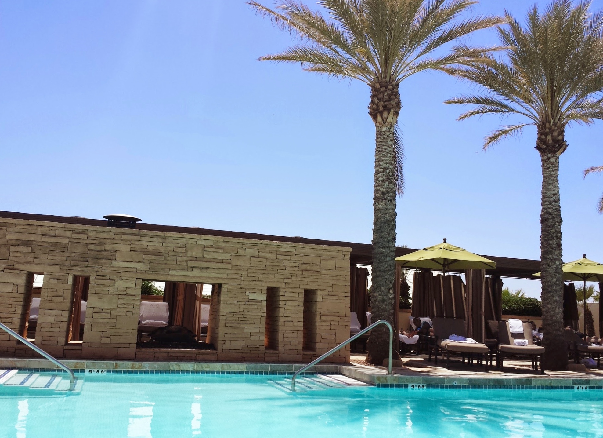 The private rooftop pool for spa guests