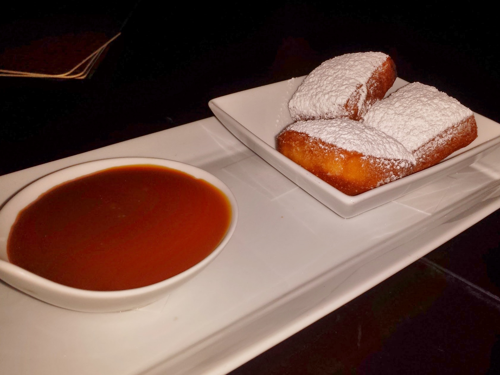 Beignets with The Macallan Scotch pudding