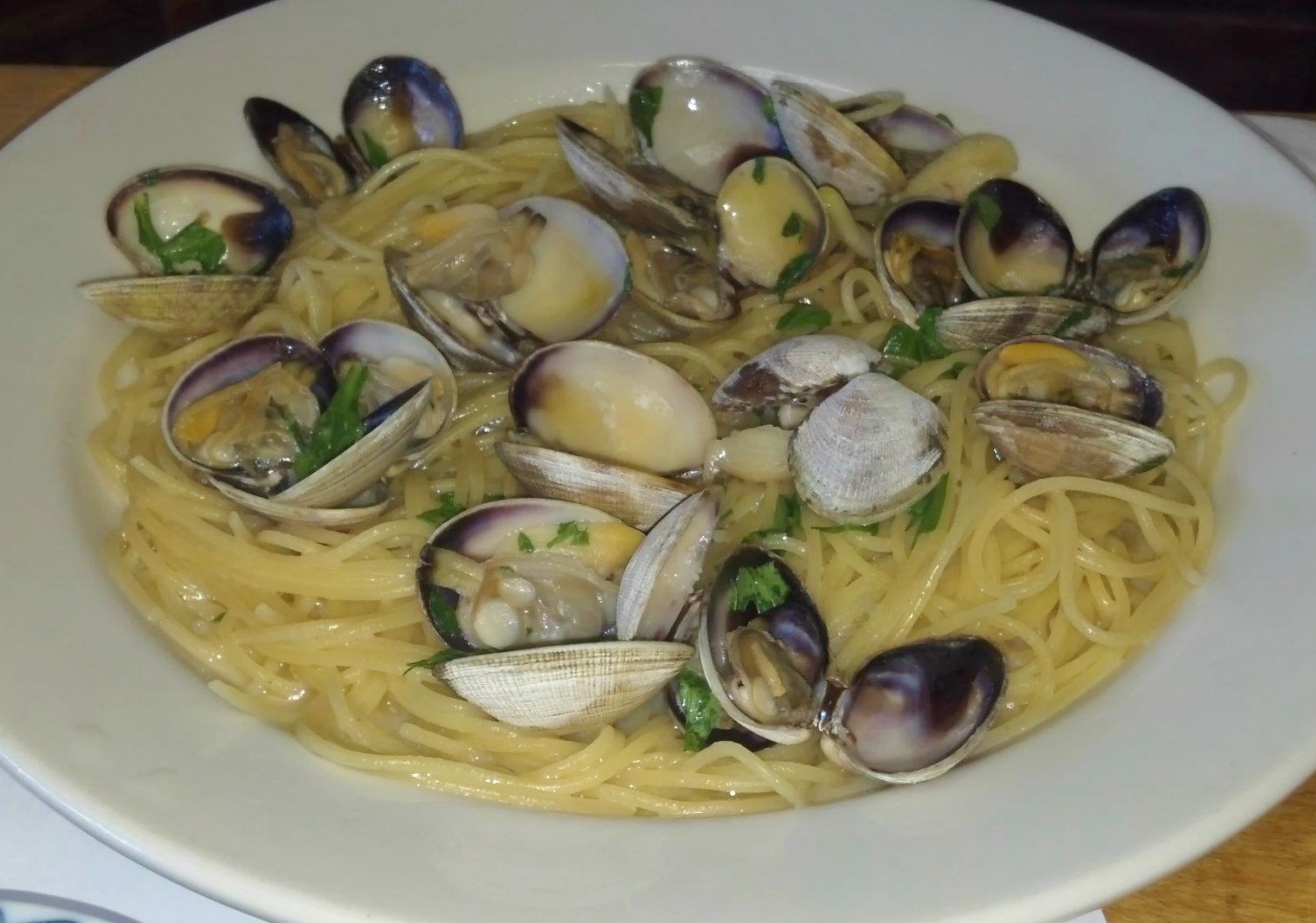 Spaghettini con vongole