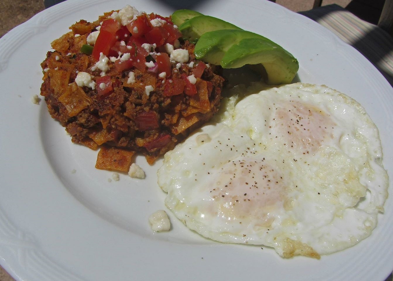 Room service: huevos rancheros