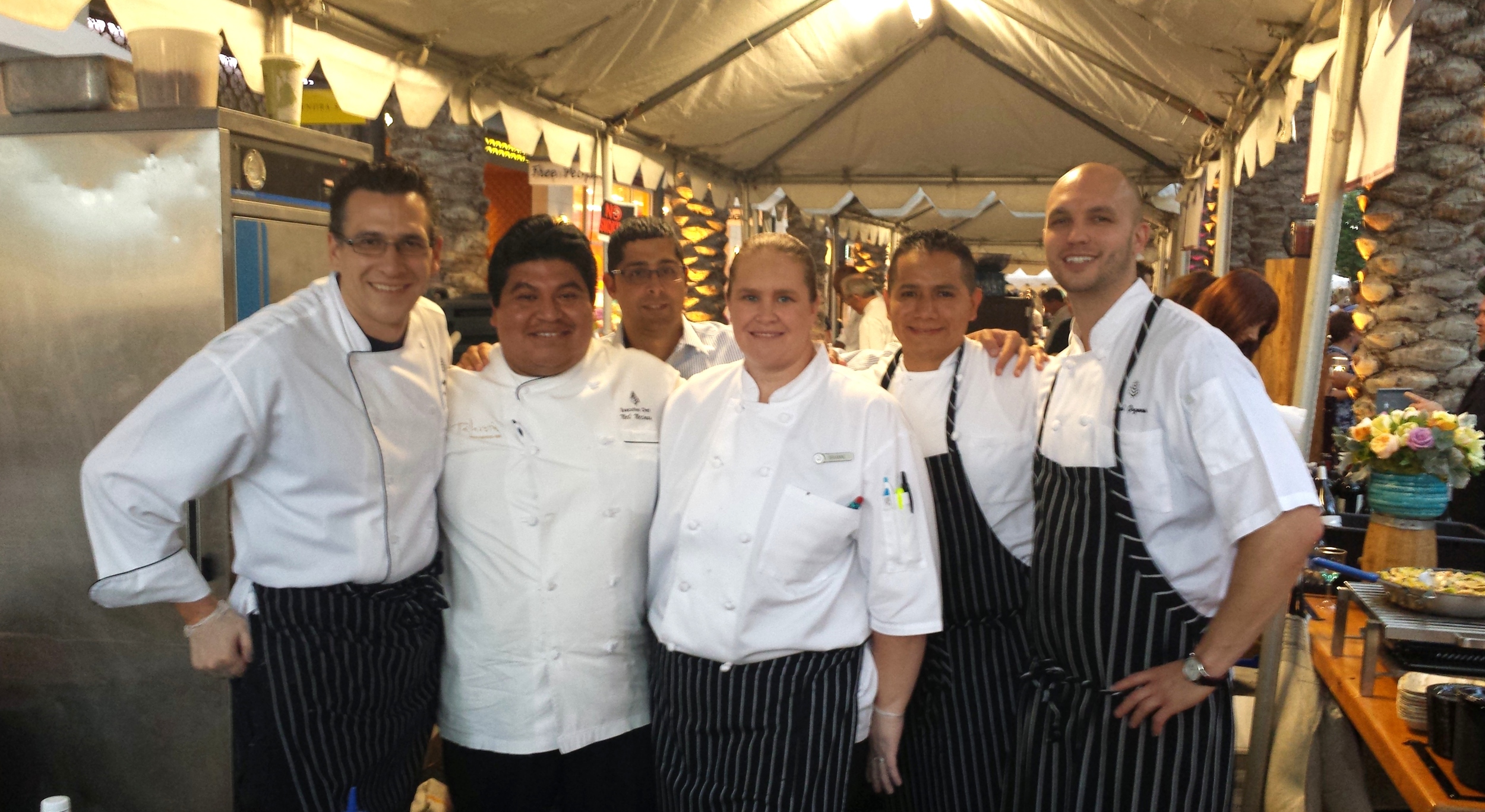 Chef Mecinas and the Four Seasons crew
