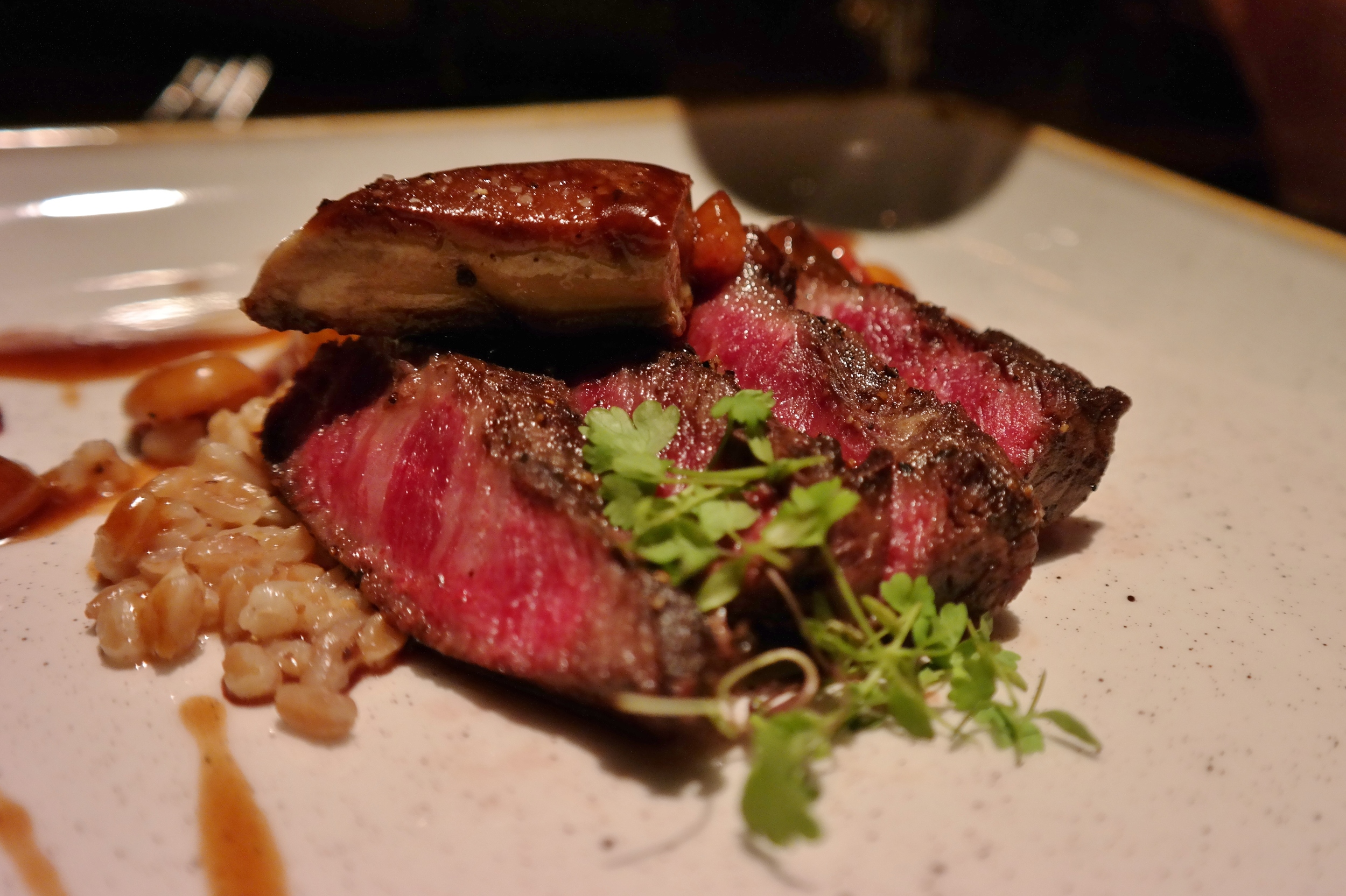 Wagyu with foie gras