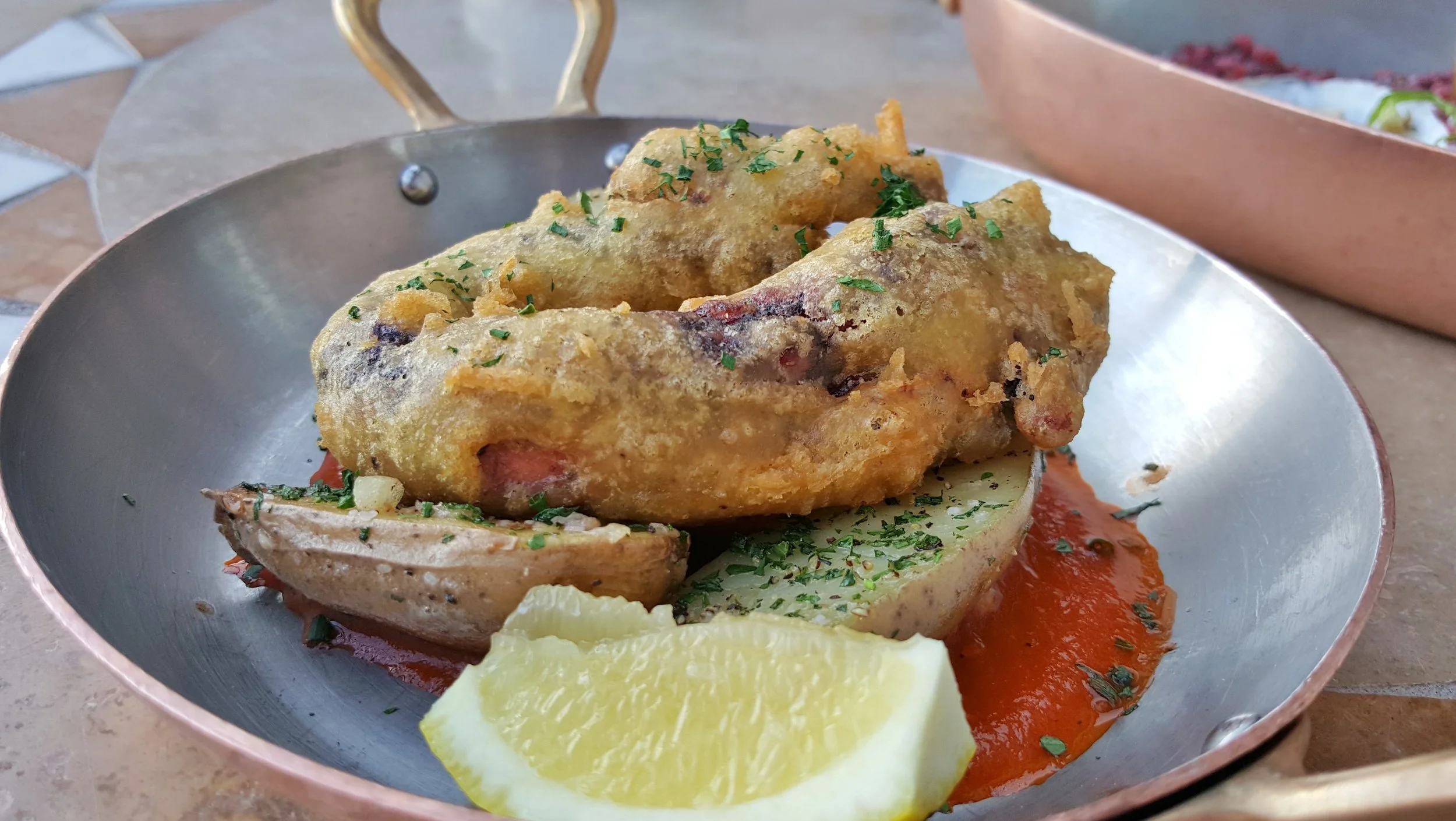 Octopus tempura