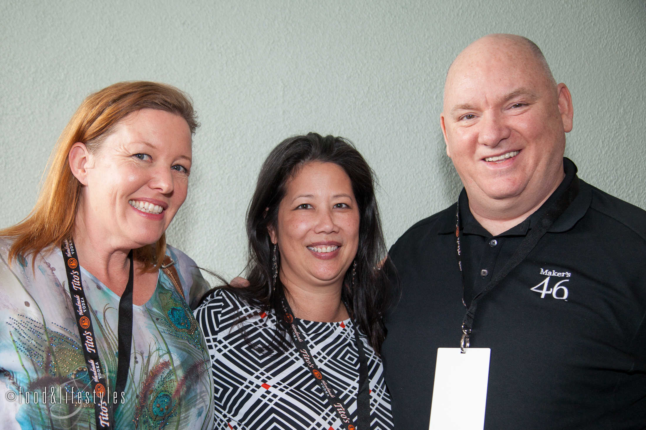 With author and consultant Natalie Bovis of The Liquid Muse and Jim Beam mixologist Bobby Gleason. 