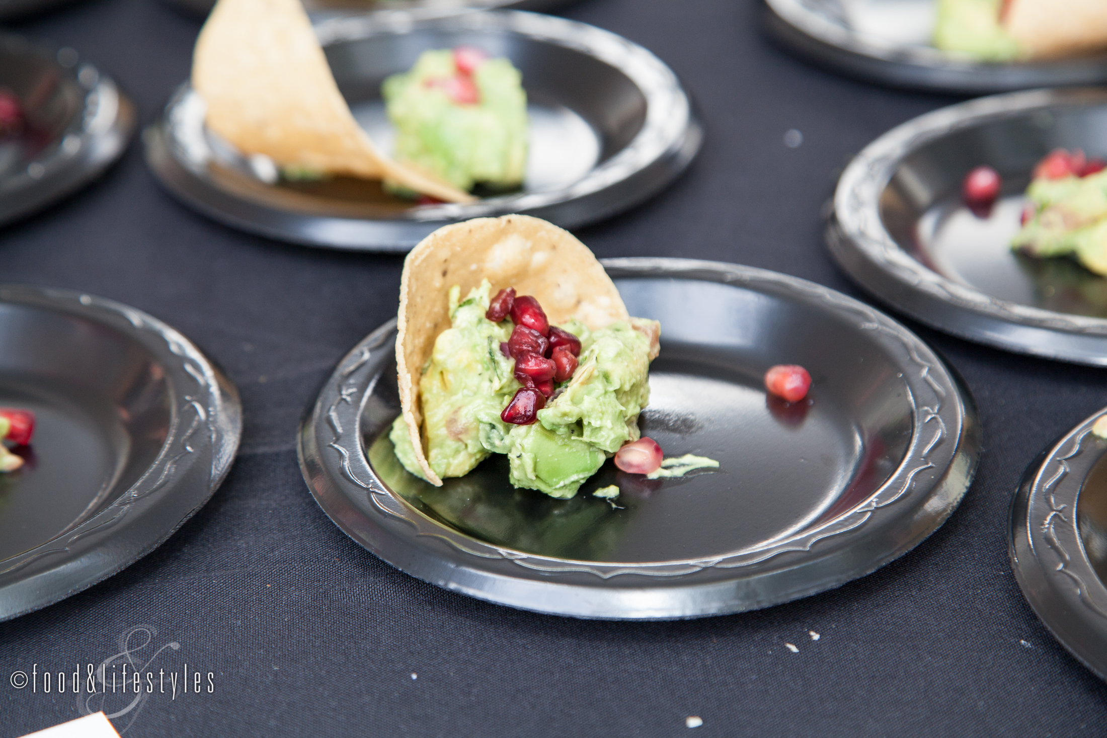 Barrio Cafe guacamole with pomegranate seeds