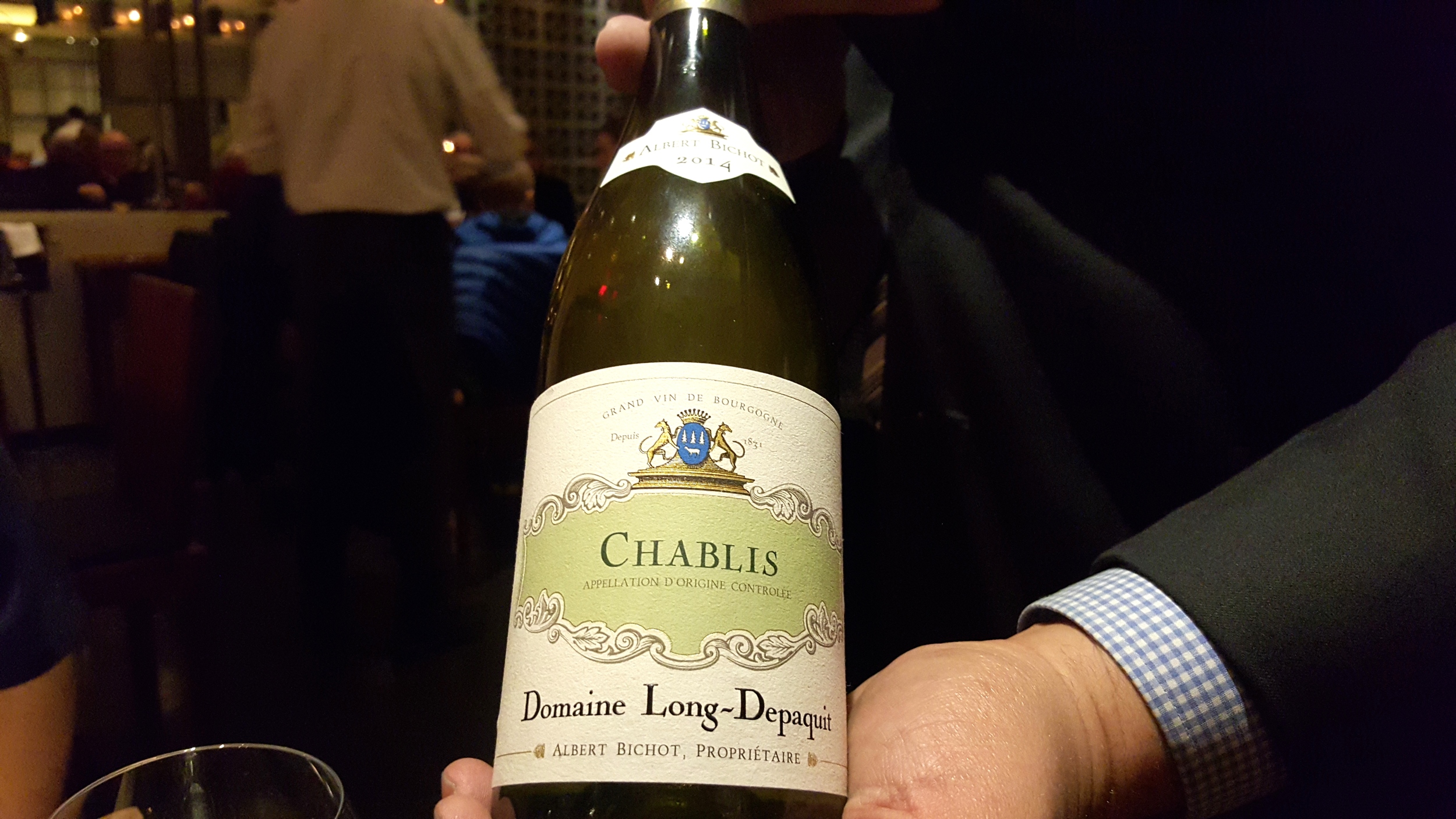 Domaine Long-Depaquit Chablis with oysters
