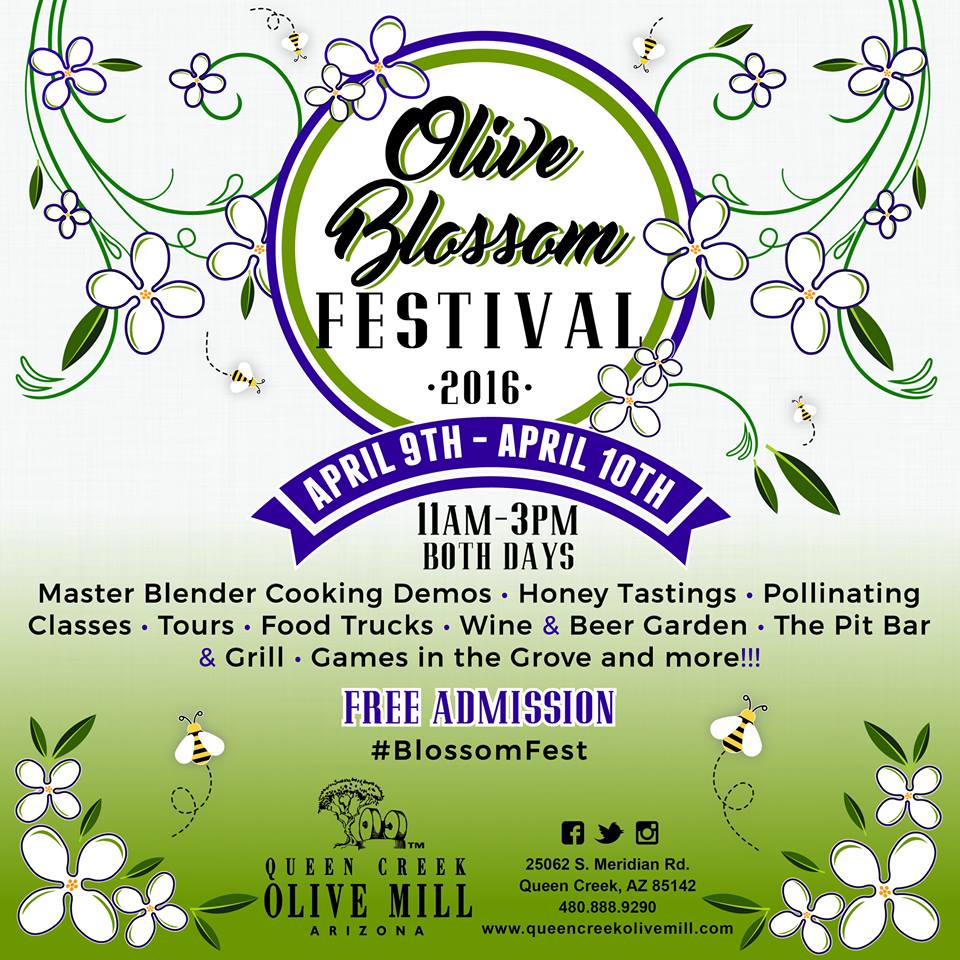 Queen Creek Mill Olive Blossom Festival Write On Rubee
