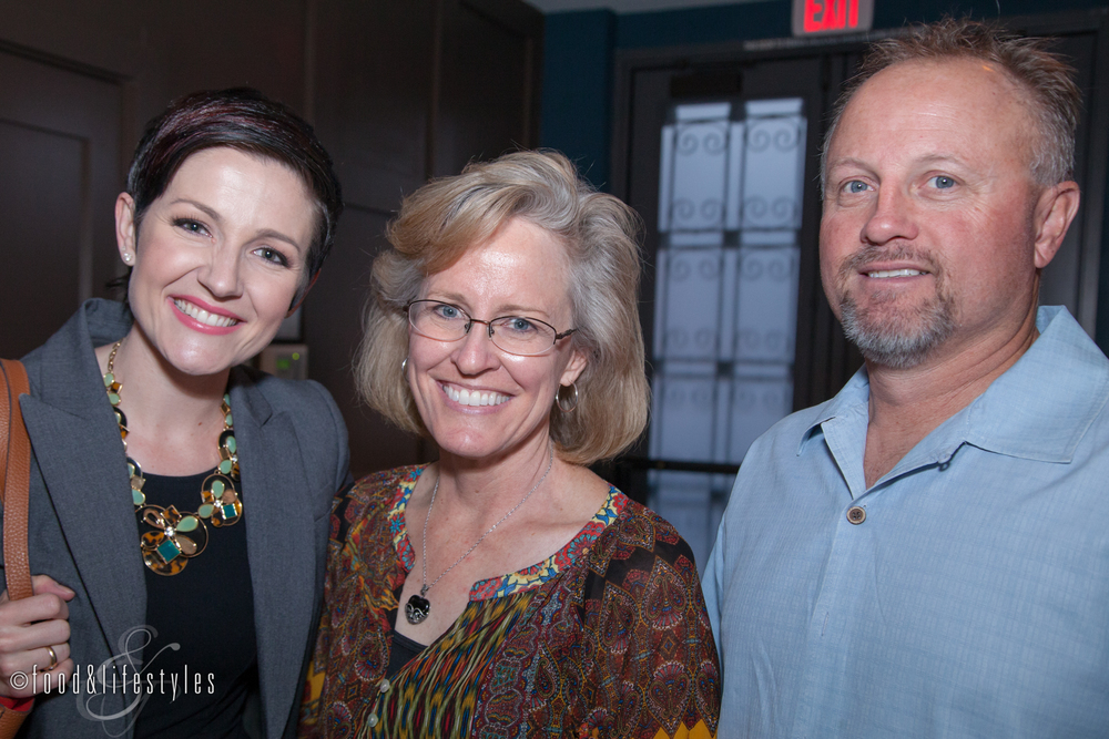 Nominee Joanie Simon (left) with her mom and John McLoughlin of Cellar 433 