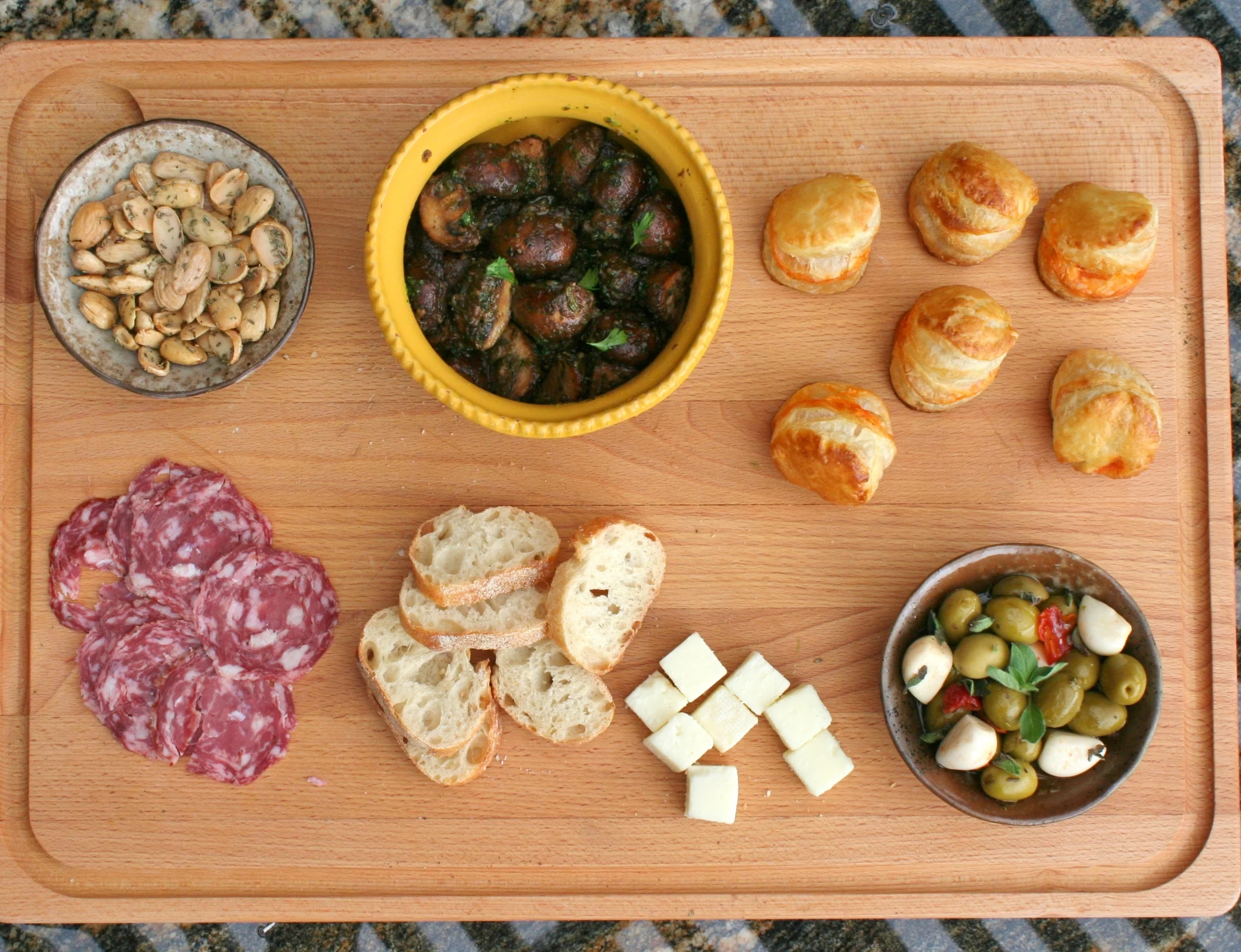 Tapas Ideas and a Recipe for Mushrooms with Sherry and Salsa Verde