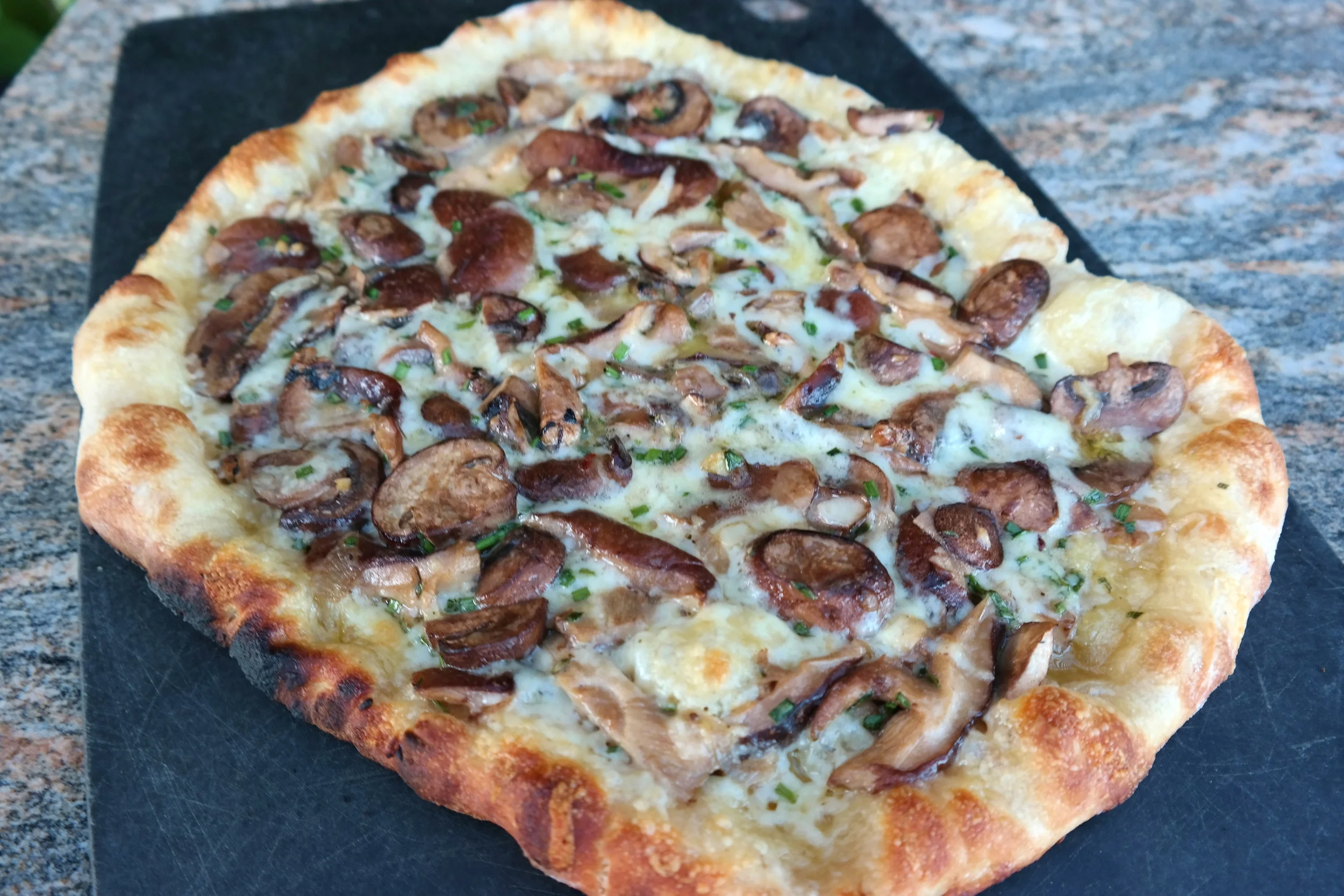 Mushroom Marsala and Taleggio Pizza 