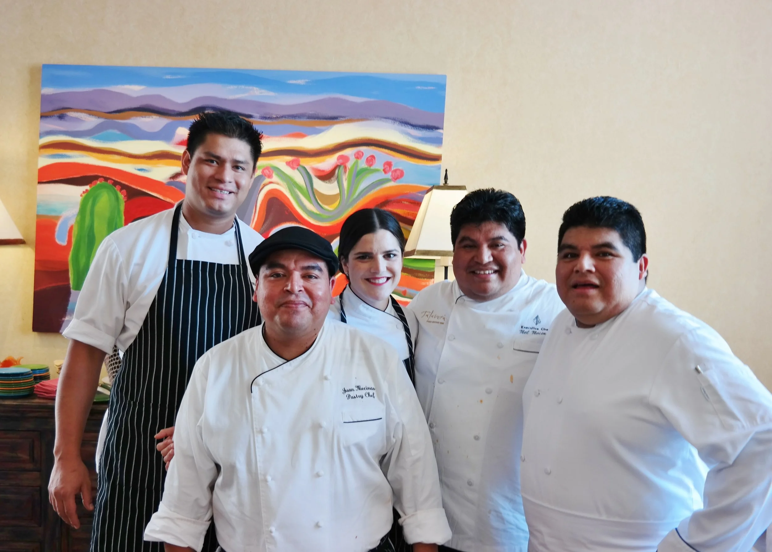 L to R: Chefs Manny, Juan, Sam, Mel, and Honorio