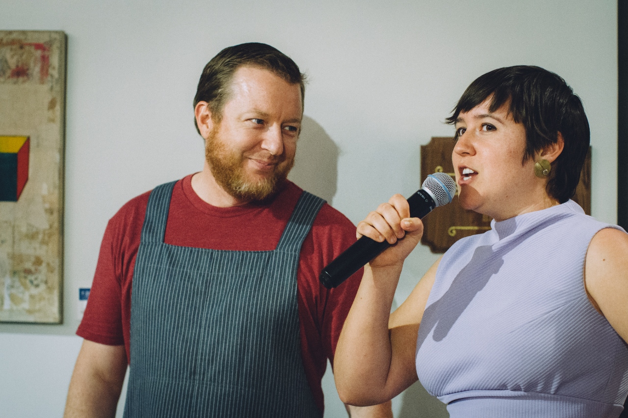 Chef Justin Beckett and Jenny Strickland