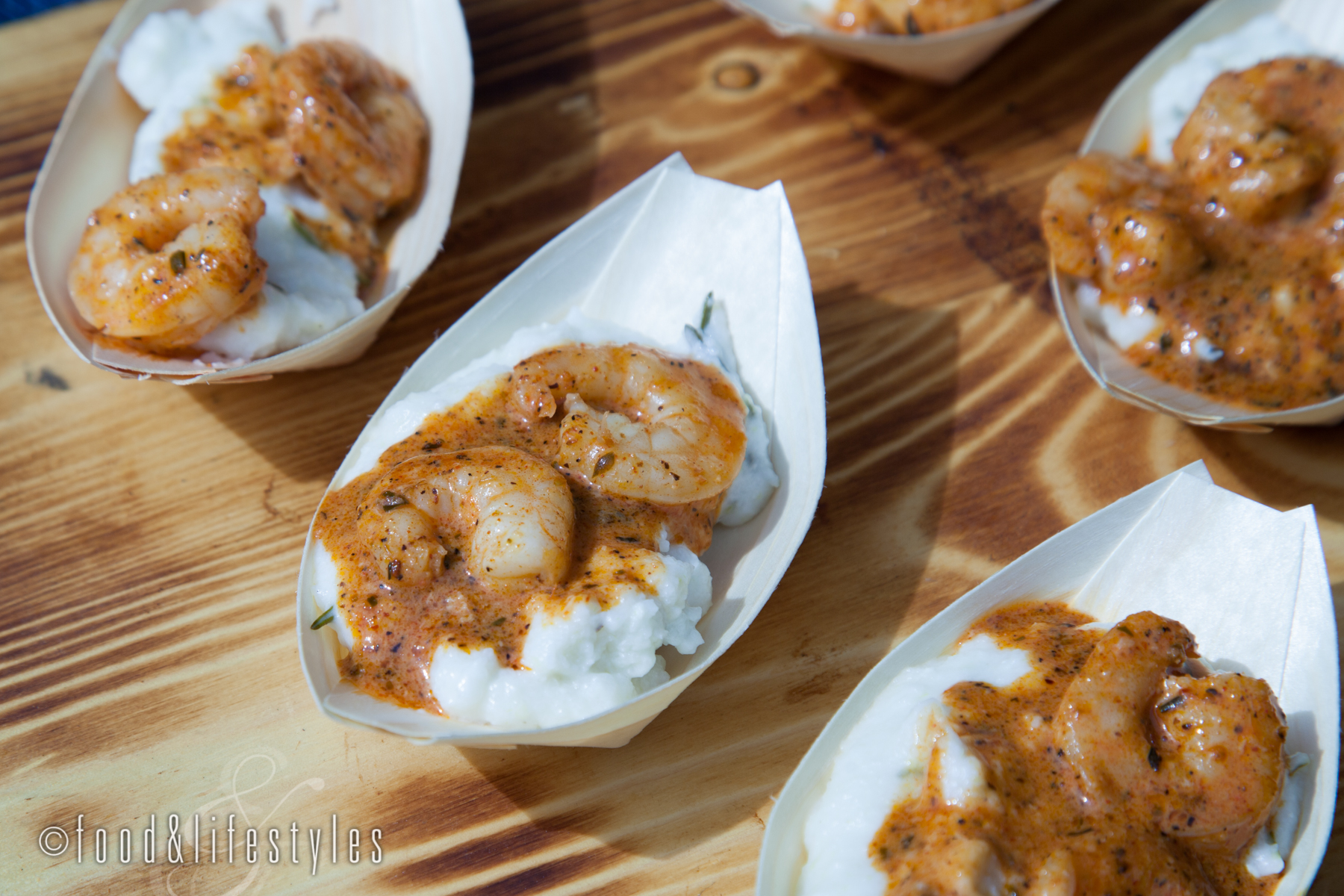 Tavern Americana: Blackened shrimp with brie grits