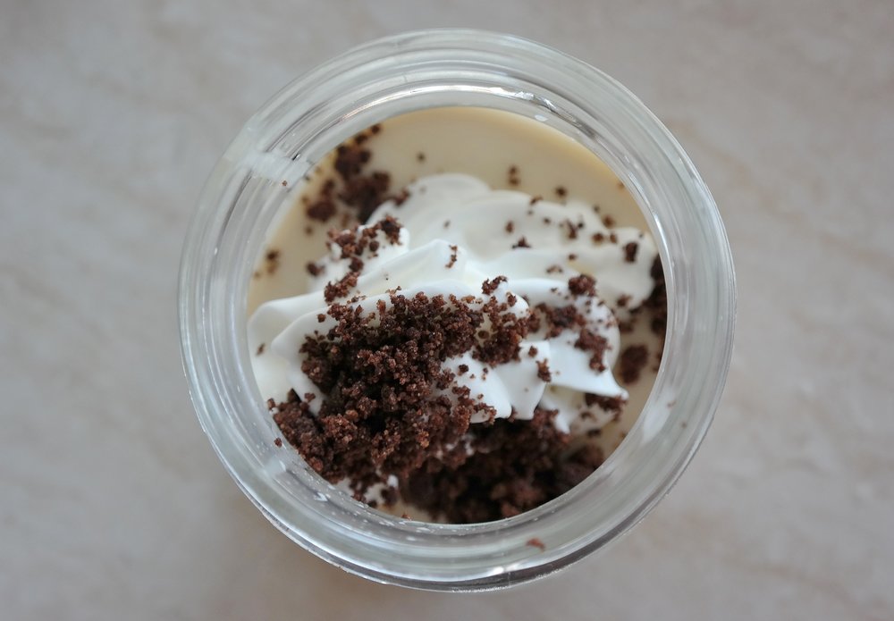 Miso butterscotch panna cotta