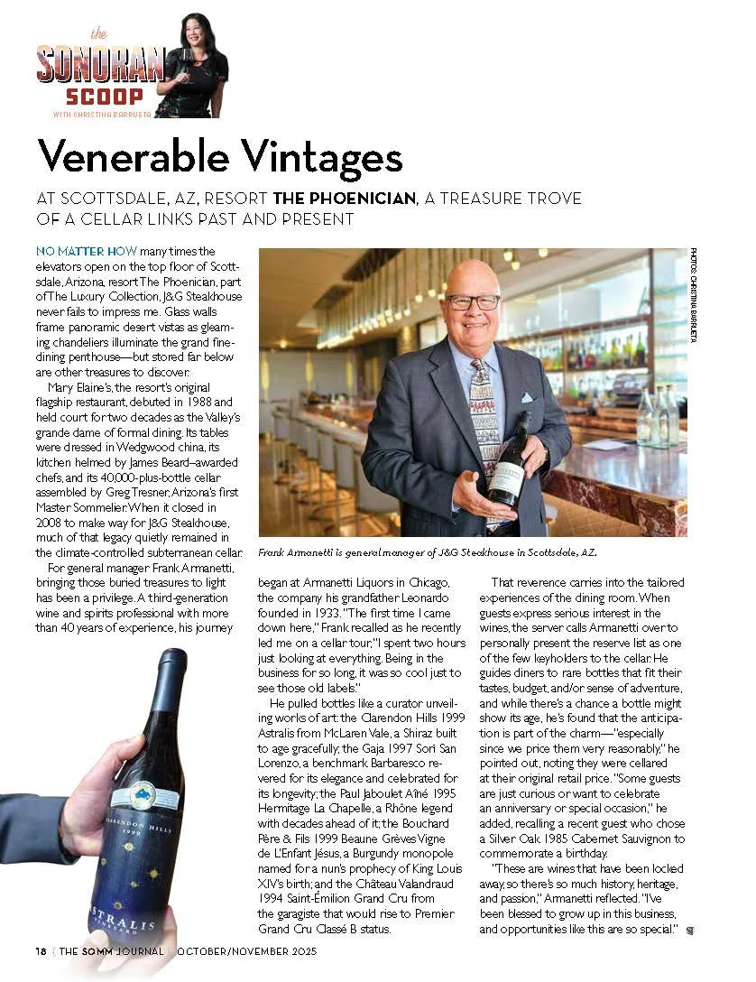 SOMM Journal: Frank Armanetti at J&amp;G Steakhouse