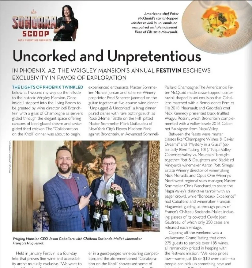 SOMM Journal: Festivin 2025 at Wrigley Mansion in Phoenix 
