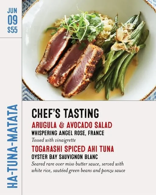 Bluewater Grill: Tuna Tasting Event 