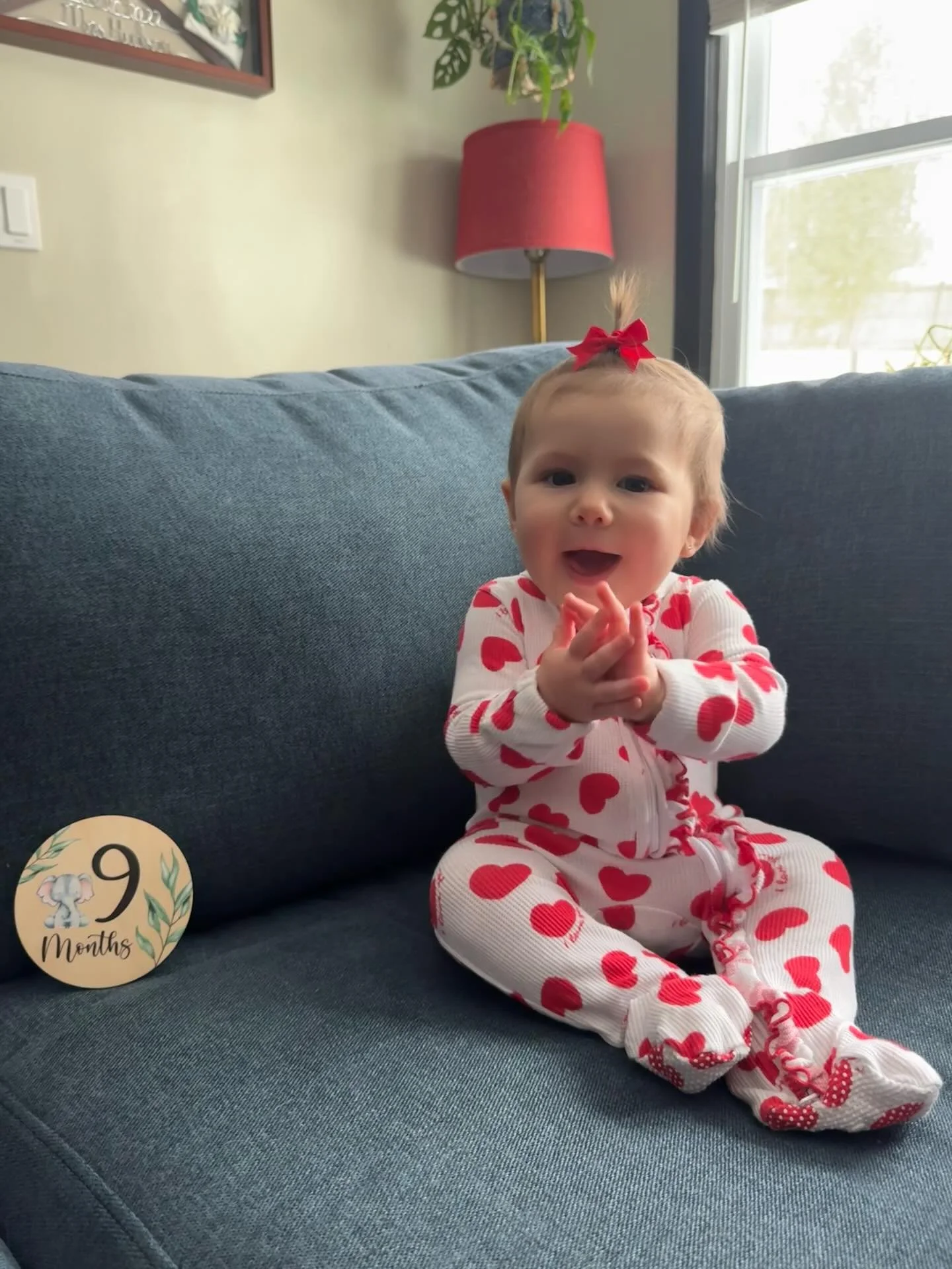 9 months with our sweet girl 😍