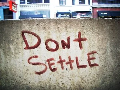DON'T SETTLE #HEARTOFTHEDAY! 