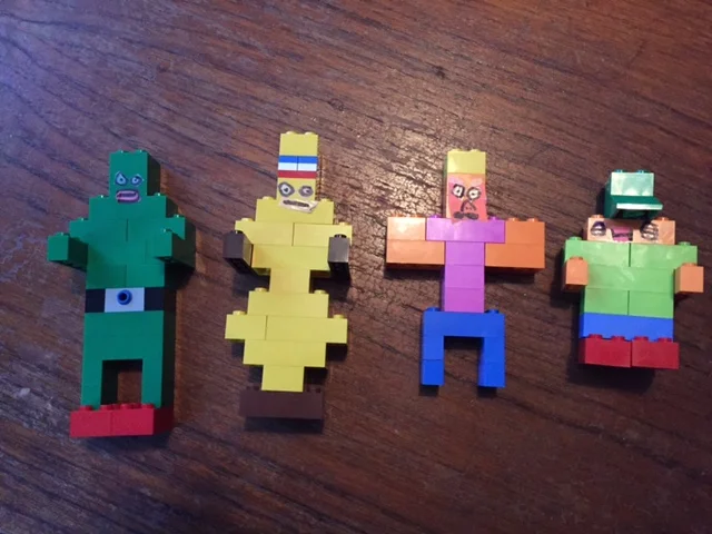From L to R: Pickle, Peanut, Lazer, McSweats
